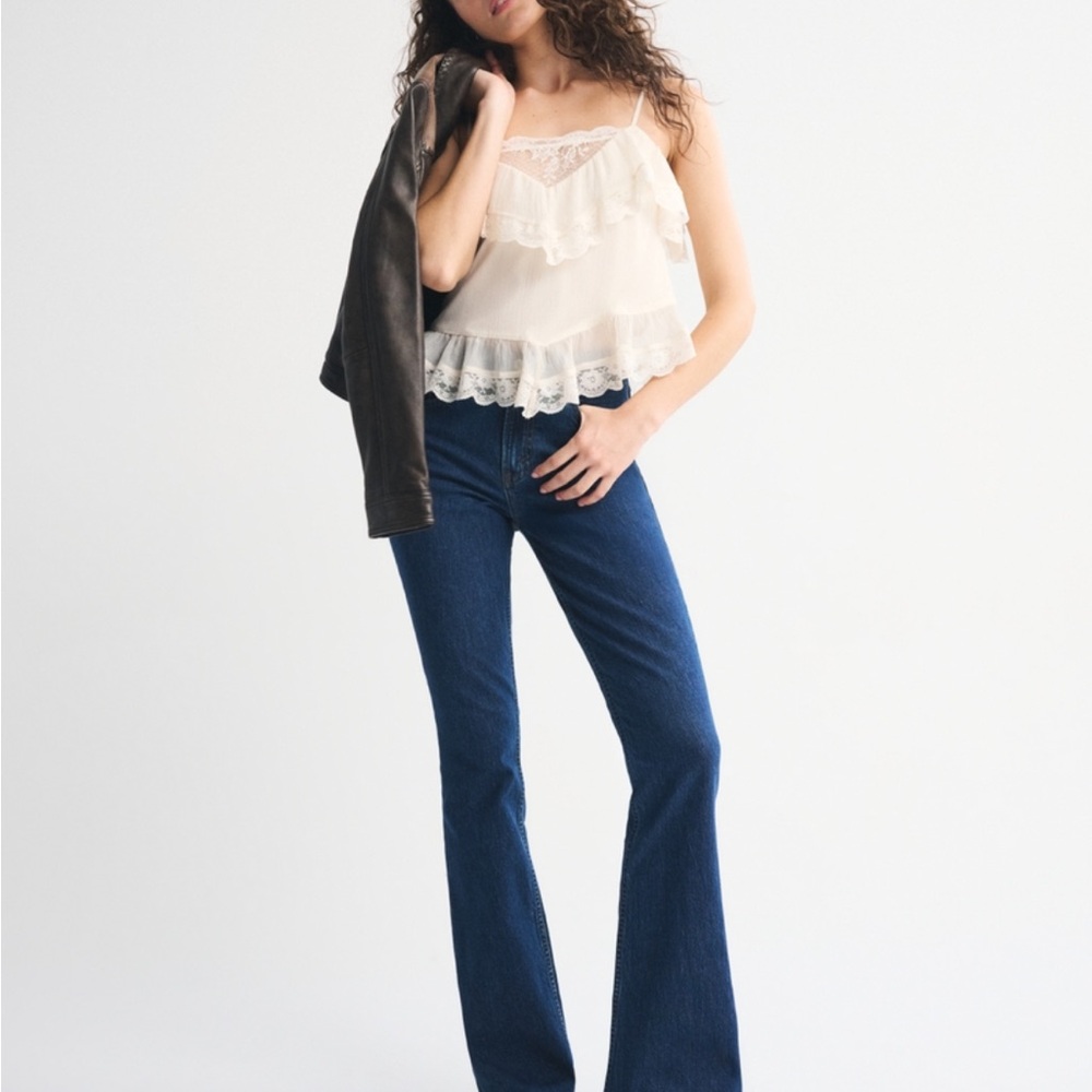 Abercrombie & Fitch Dark Blue Flare Jeans